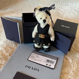 Authentic PRADA Teddy keychain NEW